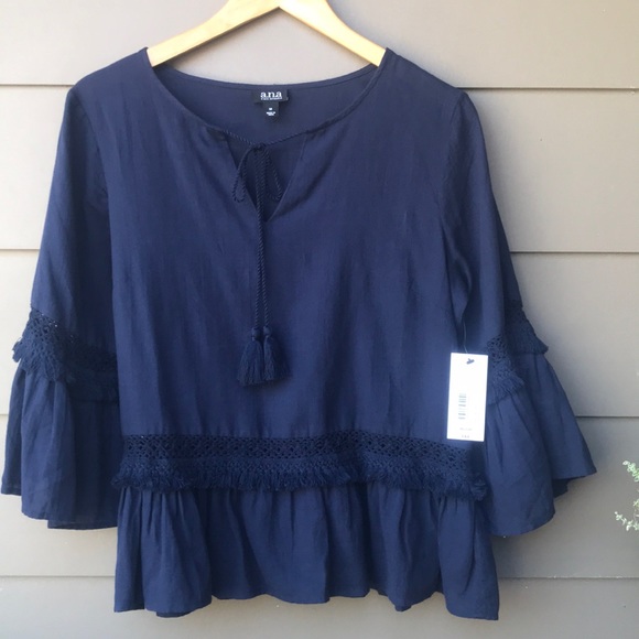 a.n.a Tops - SALE A.n.a Navy Top Medium
